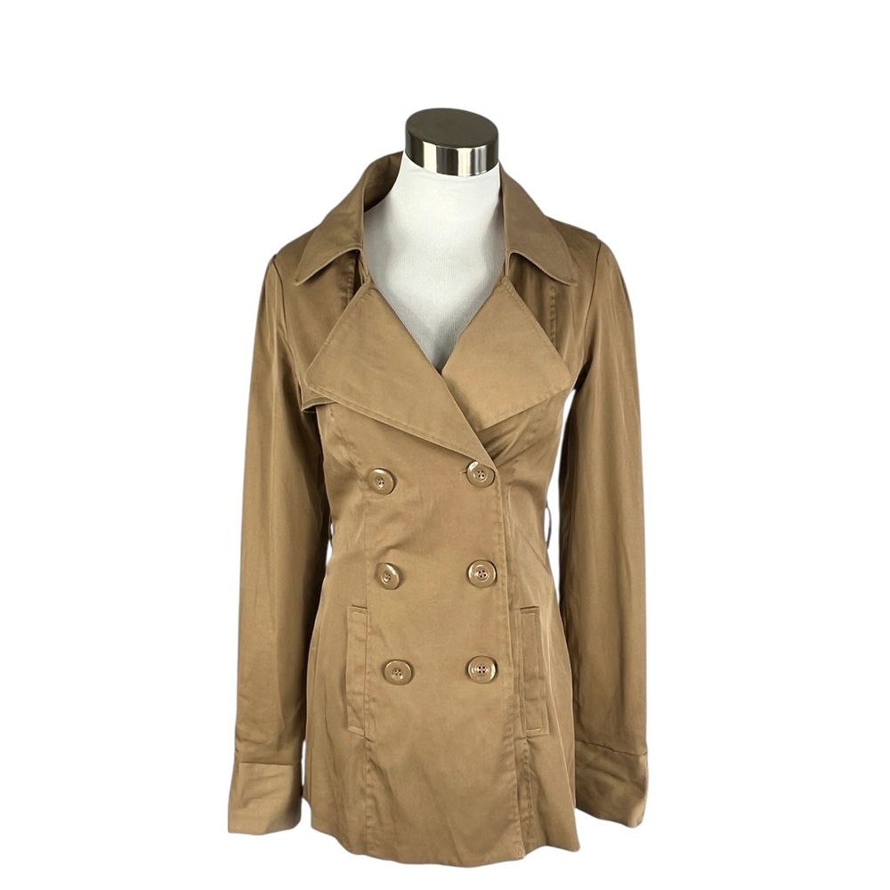 Vertigo Paris Tan Short Trench Coat XS